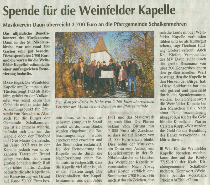 Trierischer Volksfreund, Ausgabe vom 30.12.2008