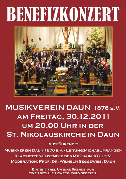 Benefizkonzert 2011 des  Musikvereins Daun